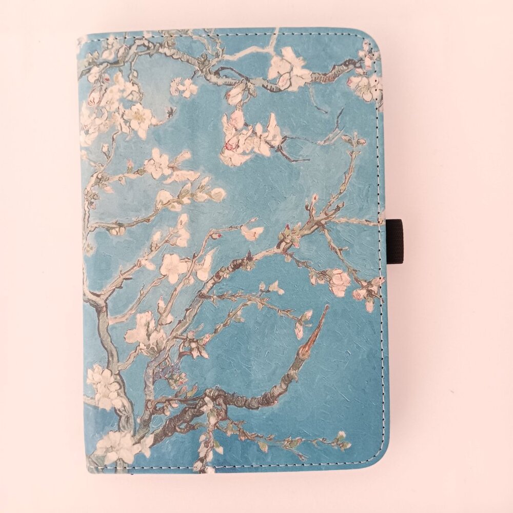 New Kindle Paperwhite Cover Apricot Blossom Blue Soft Foldable Stand COCFOOKIW